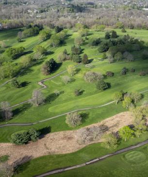 golf course aerial view